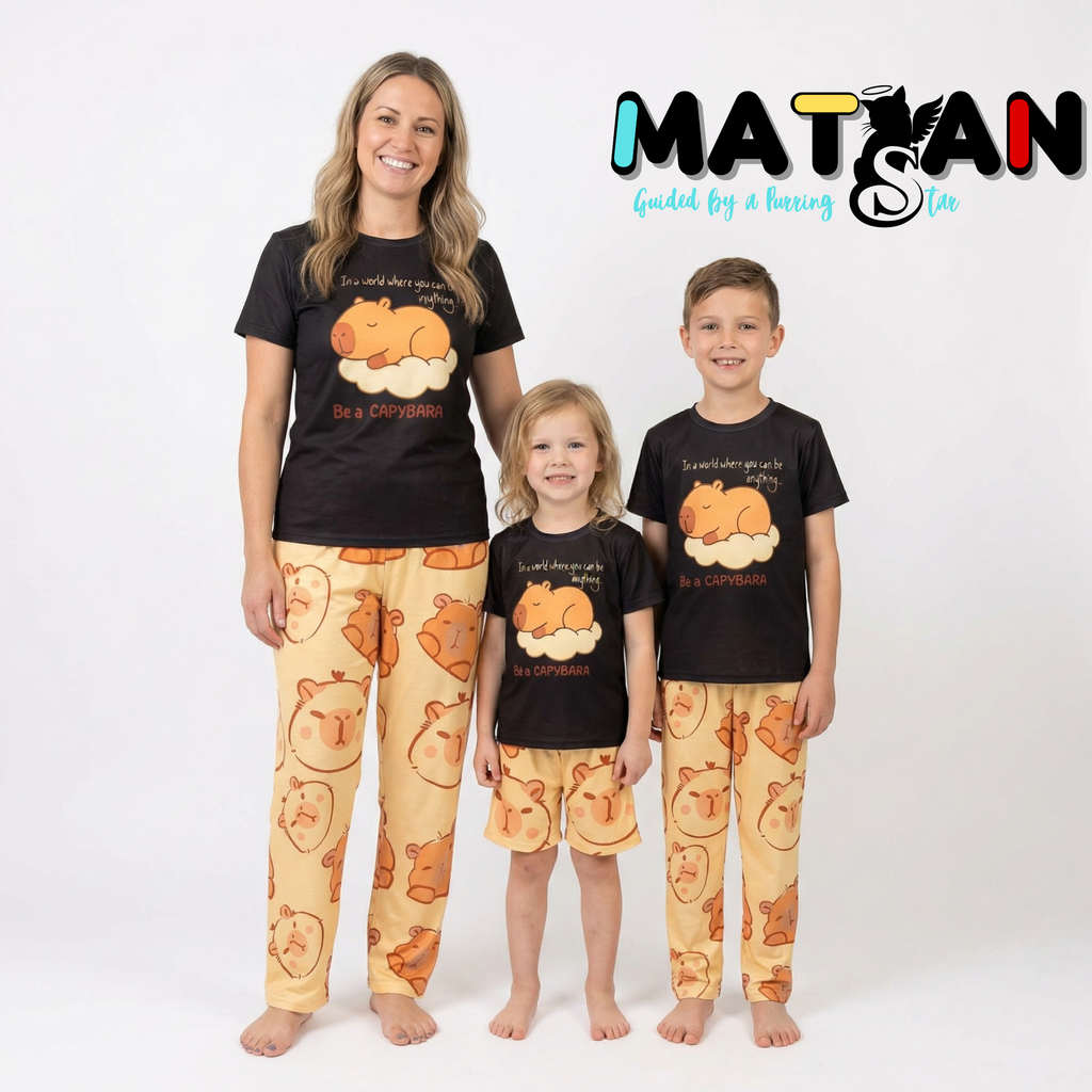 BE A CAPYBARA PREMIUM COMFORT SET – FAMILY EDITION FOR WOMAN AND KIDS