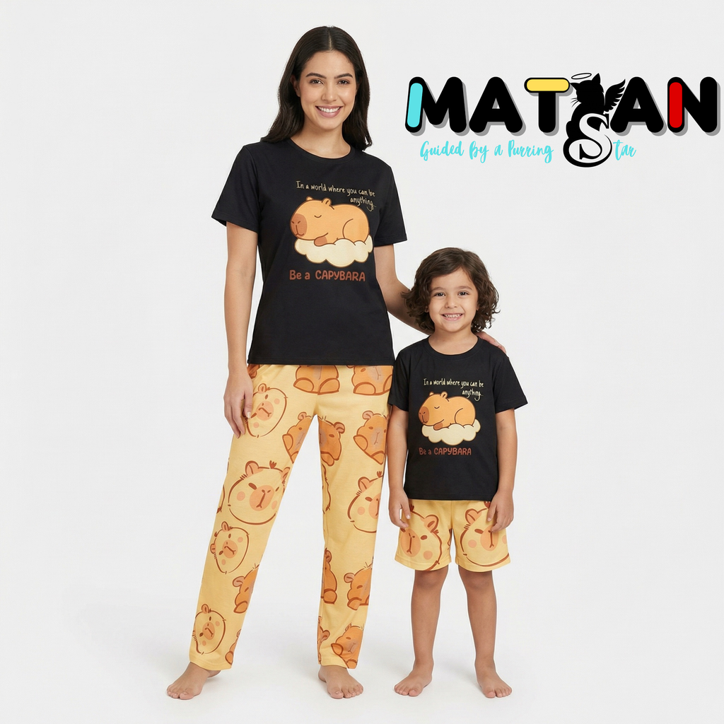 BE A CAPYBARA PREMIUM COMFORT SET – FAMILY EDITION FOR WOMAN AND KIDS