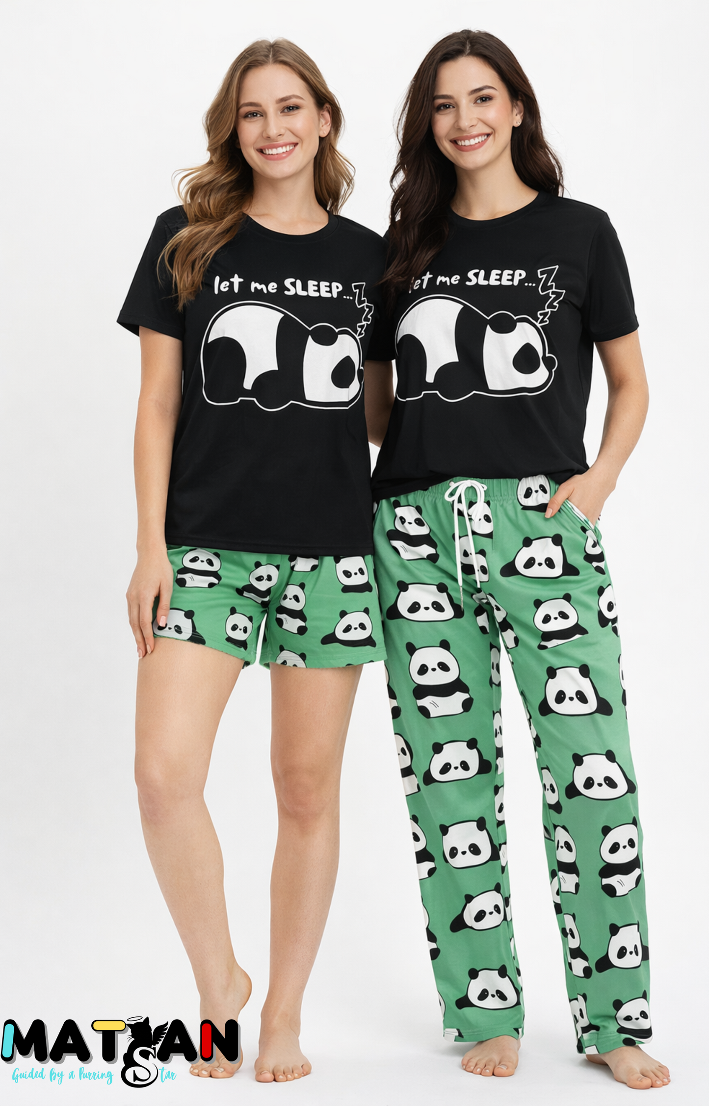 Panda Comfort Trio • Women’s 3‑Piece Soft & Durable Sleepwear Set