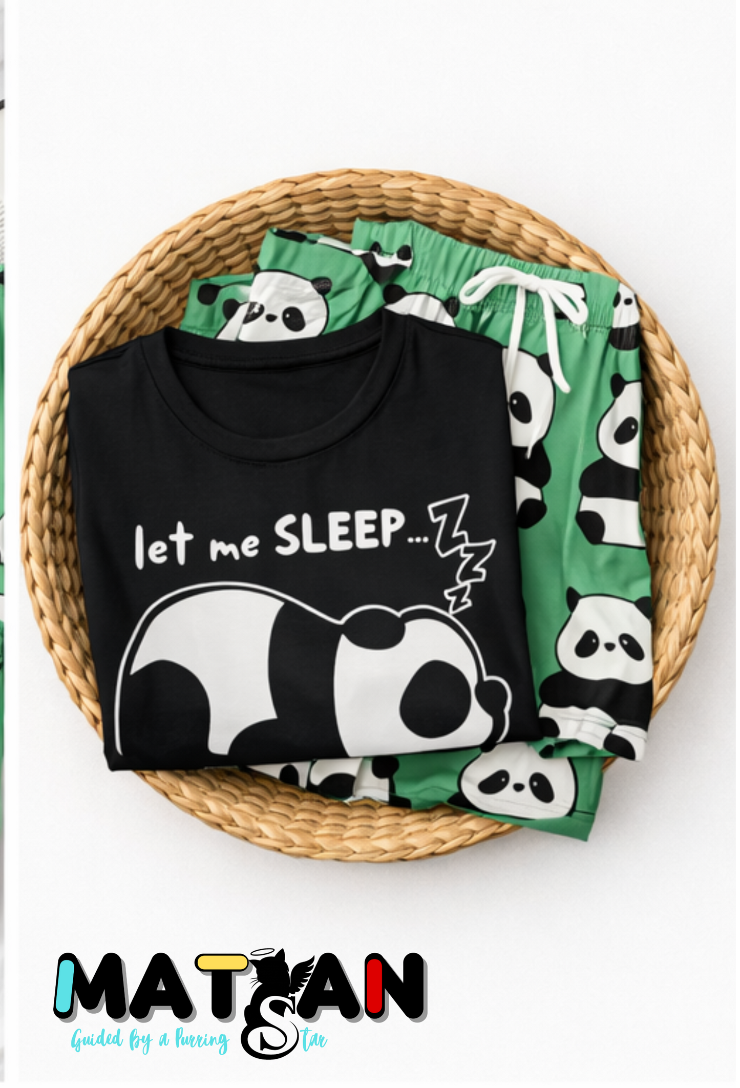 Panda Comfort Trio • Women’s 3‑Piece Soft & Durable Sleepwear Set