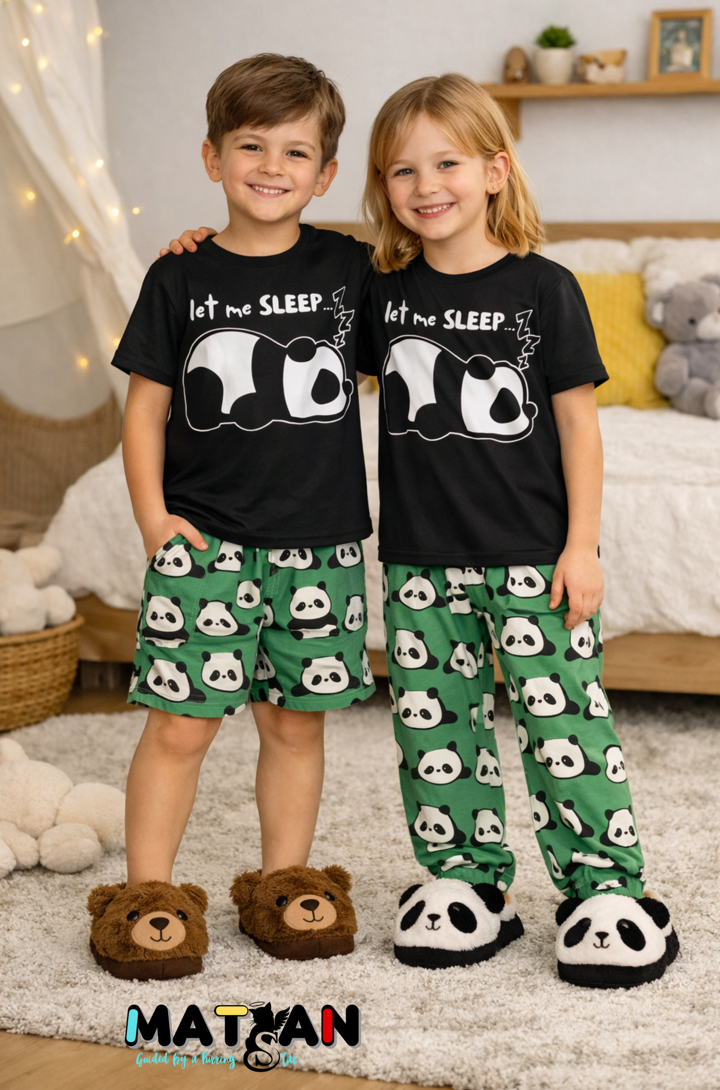 Panda Comfort Trio • Women’s 3‑Piece Soft & Durable Sleepwear Set