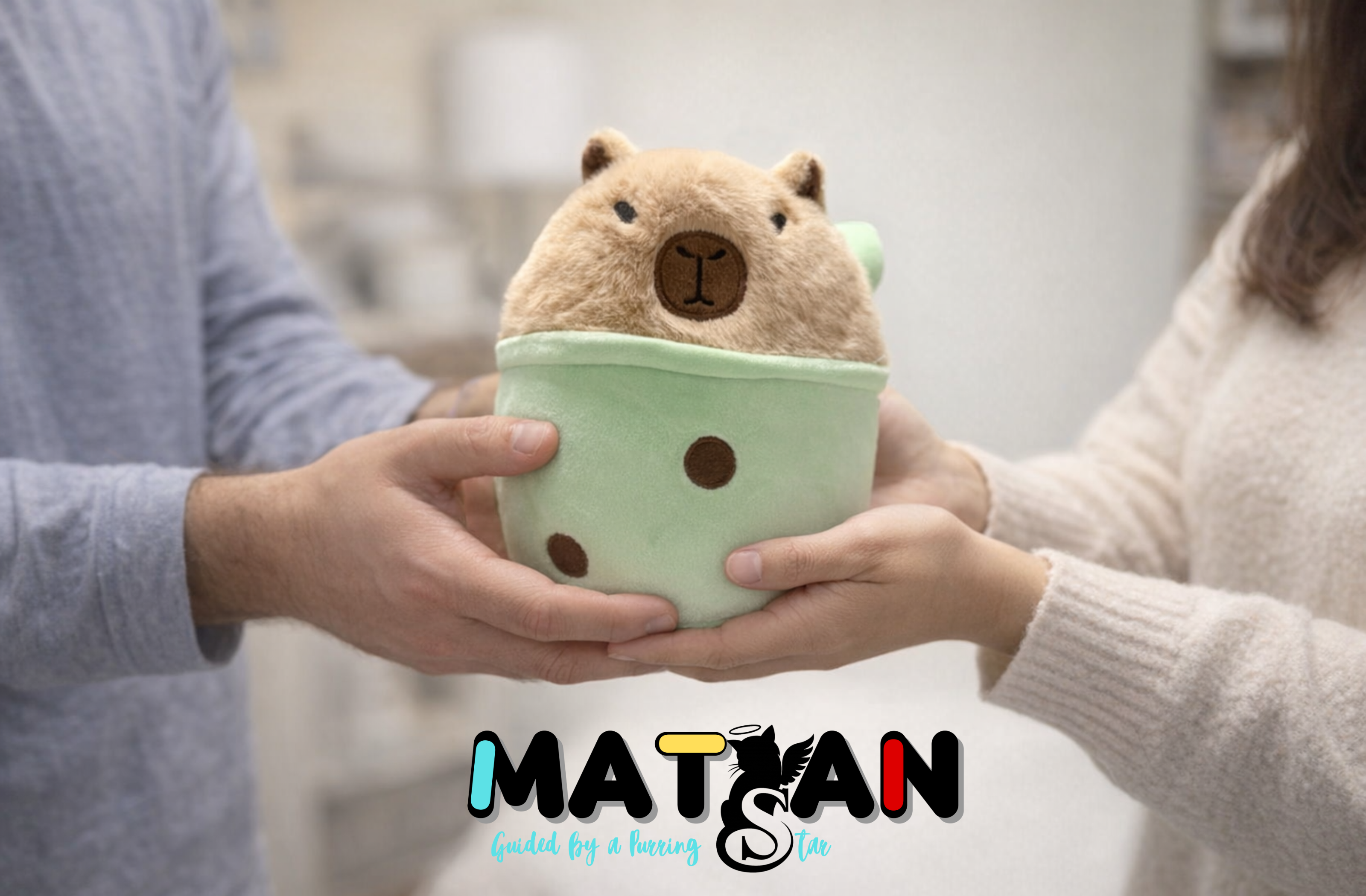 Cute Capybara Plush in Cup Outfit – Soft & Aesthetic Decor - Kawaii Capybara Plush Cup Edition – Perfect Gift for Plush Lovers