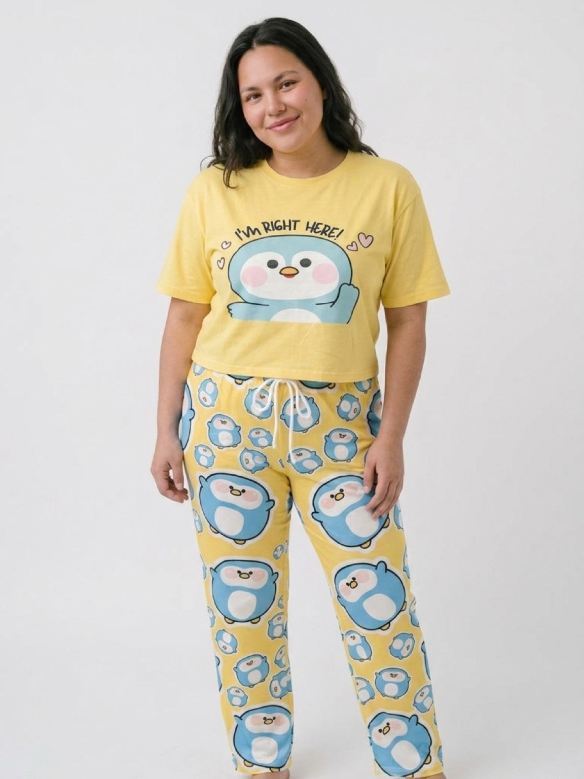 PENGUIN FAMILY MATCHING SET- PANTS AND SHIRT 2 PIECES SET– MOM AND KID SET