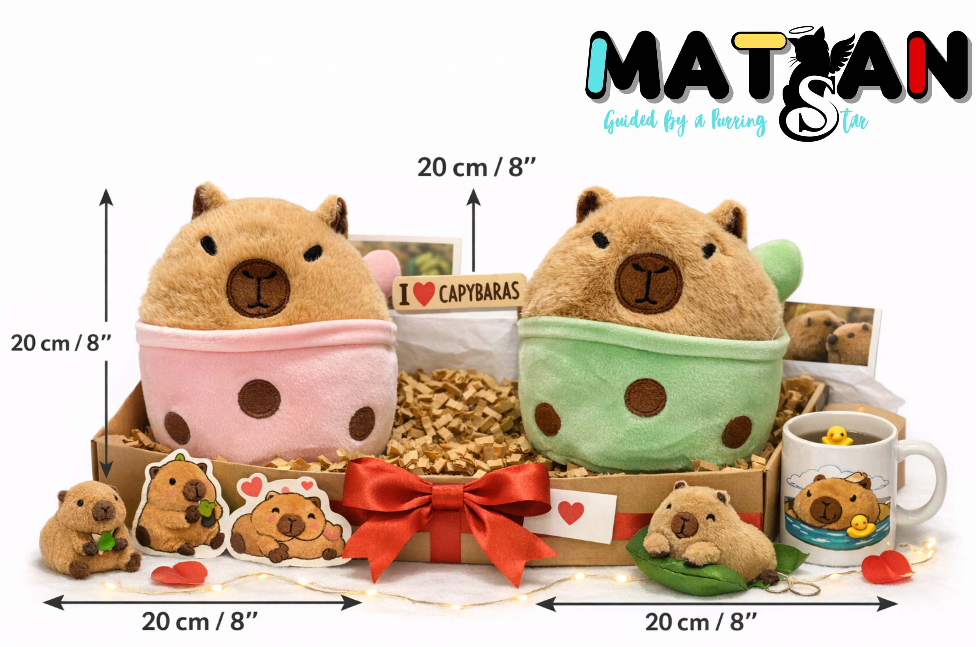 Cute Capybara Plush in Cup Outfit – Soft & Aesthetic Decor - Kawaii Capybara Plush Cup Edition – Perfect Gift for Plush Lovers