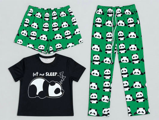 Panda Comfort Trio • Women’s 3‑Piece Soft & Durable Sleepwear Set