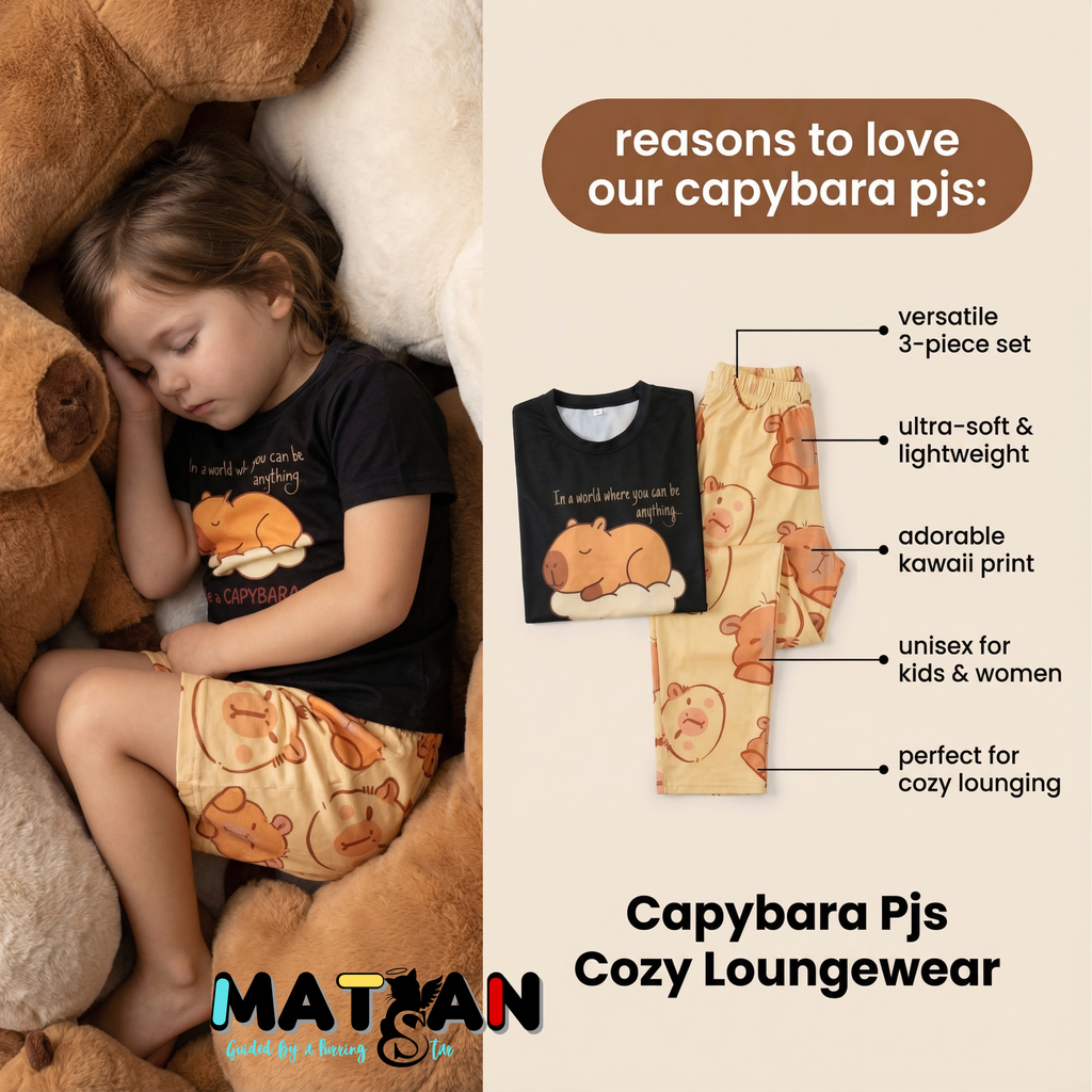 BE A CAPYBARA PREMIUM COMFORT SET – FAMILY EDITION FOR WOMAN AND KIDS