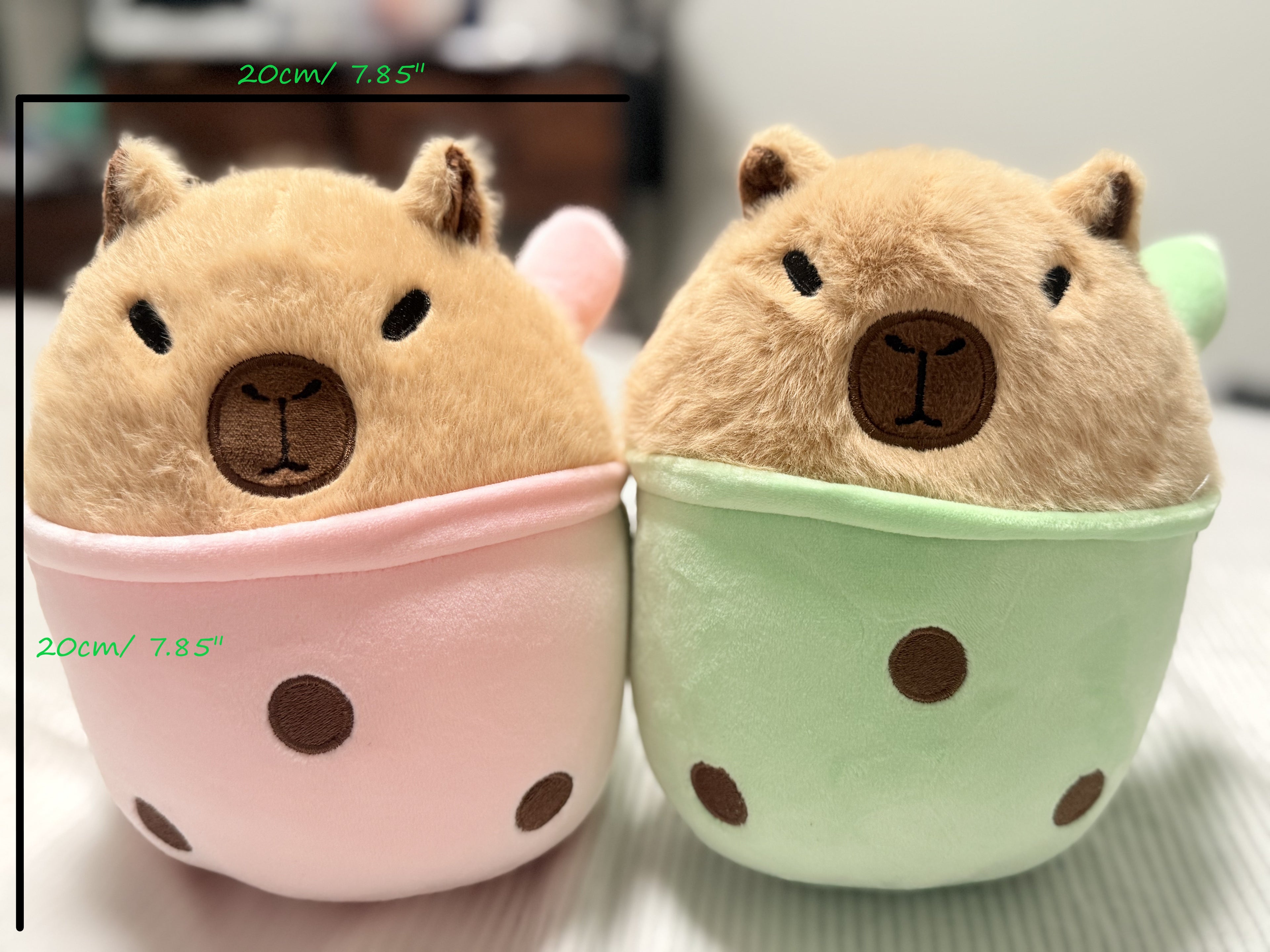 Cute Capybara Plush in Cup Outfit – Soft & Aesthetic Decor - Kawaii Capybara Plush Cup Edition – Perfect Gift for Plush Lovers