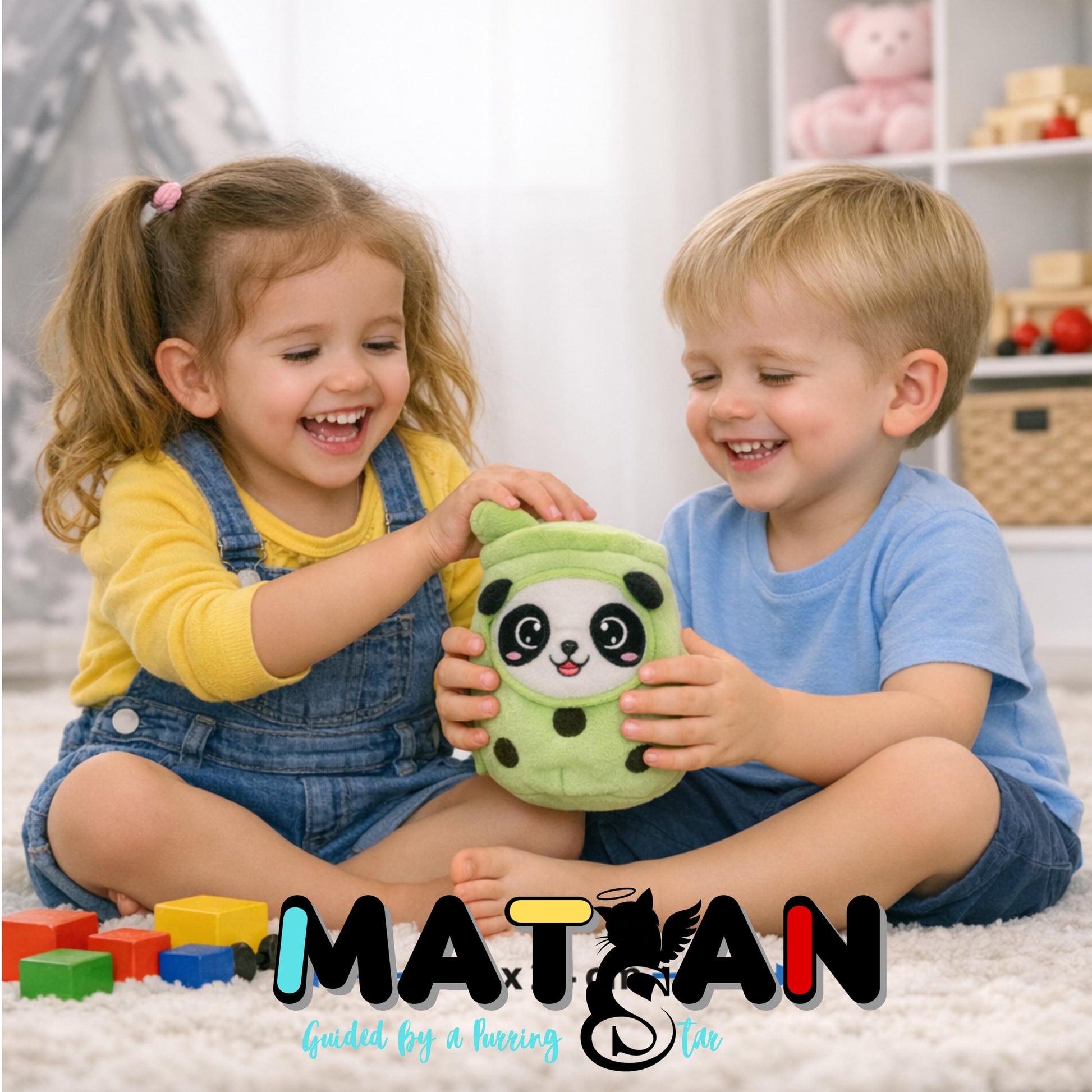 Panda Cup Plush – 24cm Pastel Green Boba Companion for Panda Lovers