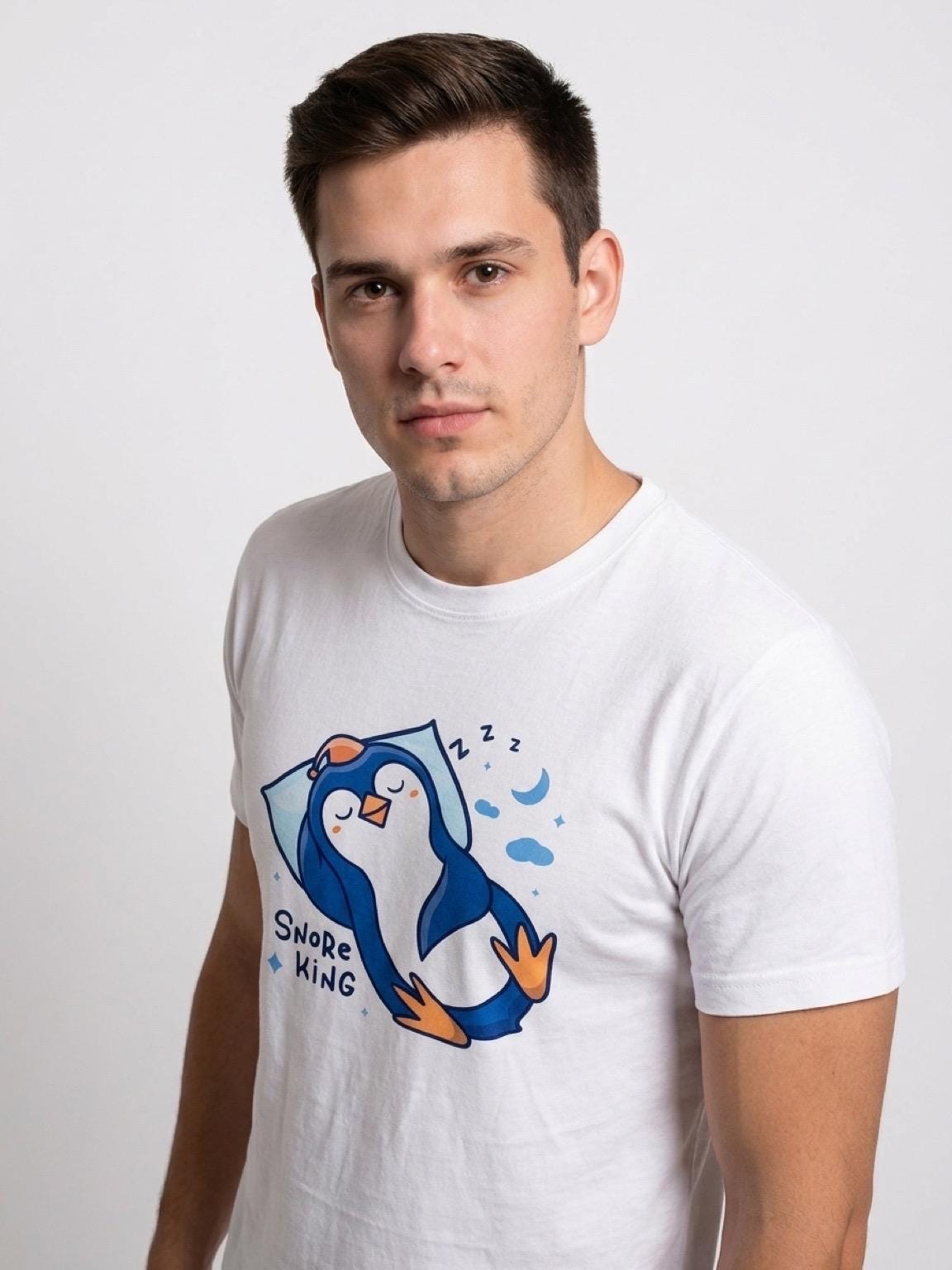 Men's Penguin Pajama Set – Animal Snore king Cotton Loungewear