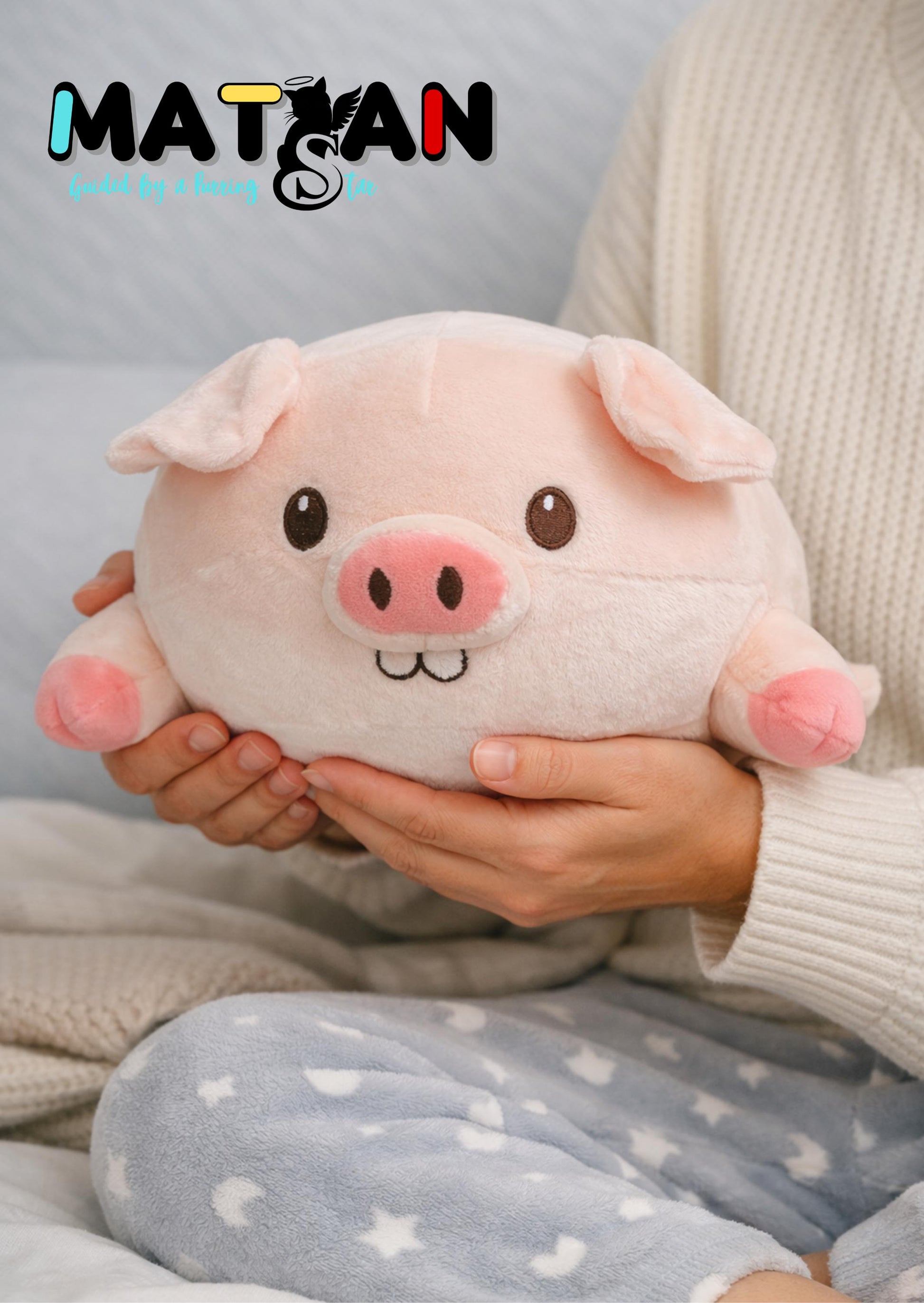 Premium Pastel Pig Plush – Cozy Comfort and Whimsical Charm for piggies lovers